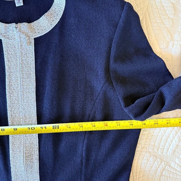 Vintage St. John Evening Crystal Embellished Formal Gown Skirt Set Size 14 - Picture 13 of 17